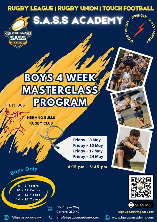 Boys 4 Week Masterclass Program - Nerang Bulls R.U.C