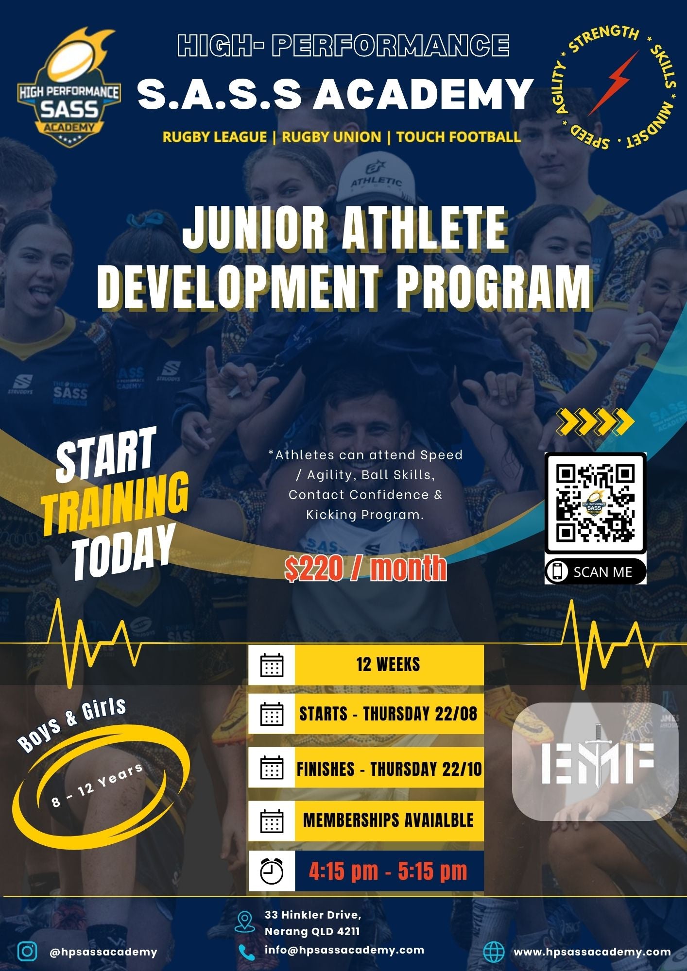 JUNIOR ATHLETE STRENGTH & CONDITIONING PROGRAM