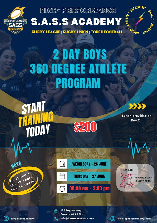 2 Day Boys 360 Degree Athlete Program - Nerang Bulls R.U.C (26 - 27 June)