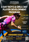 2-DAY 360 DEGREE PLAYER DEVELOPMENT PROGRAM - SUNSHINE COAST (PACIFIC LUTHERAN COLLEGE - 4-5 JULY)